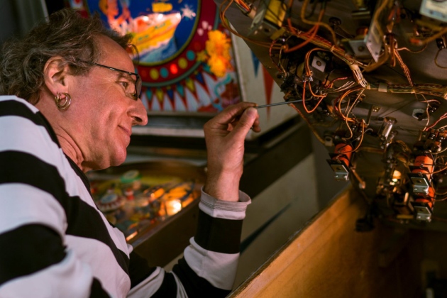 Pinball Geoff In Repair Action