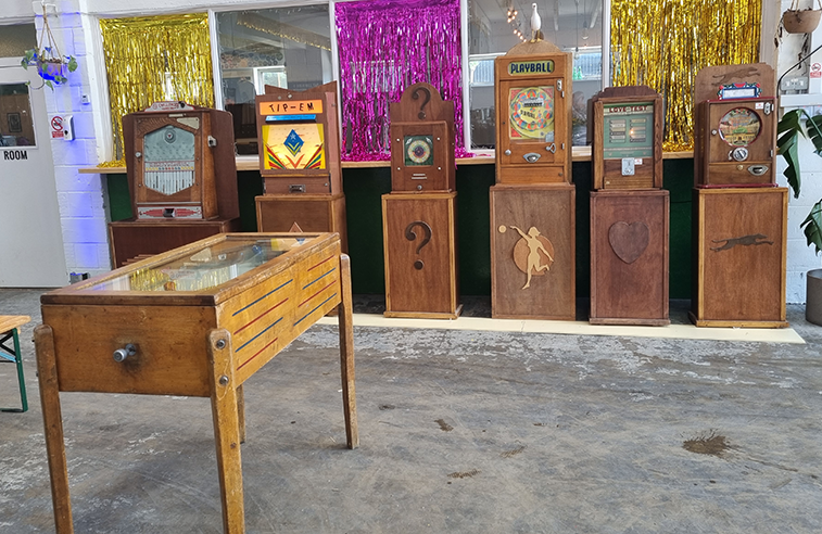 Hire end of the pier vintage penny arcade