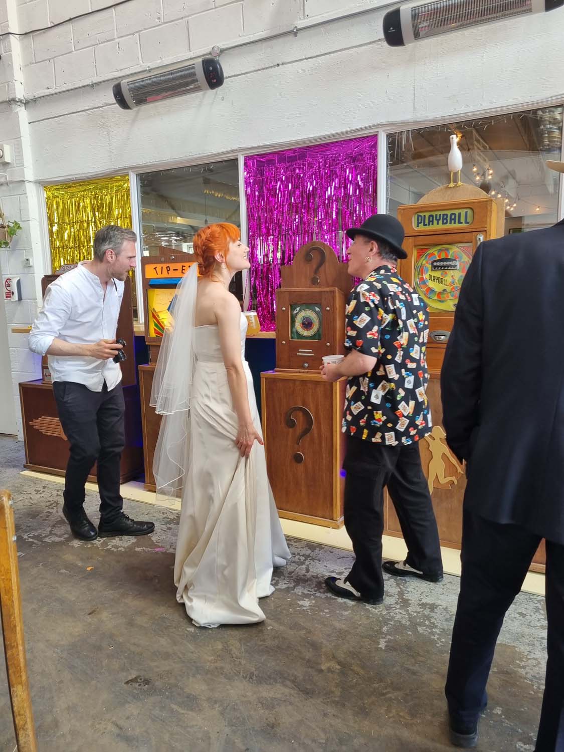 Pinball alley Retro arcade Hire wedding London